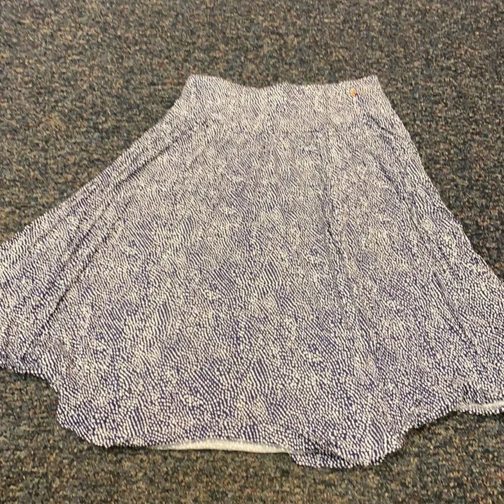 Hilary Radley Blue Dotted Skirt sz. M